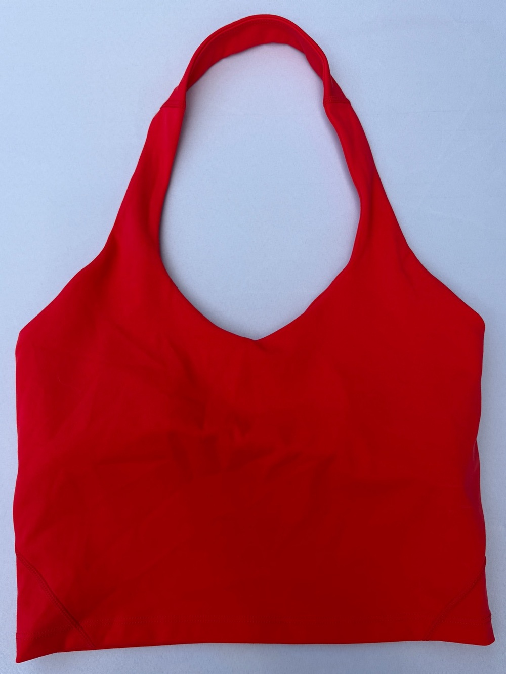 ACTA Red Halter Longline Sports Bra Tank Top Medium